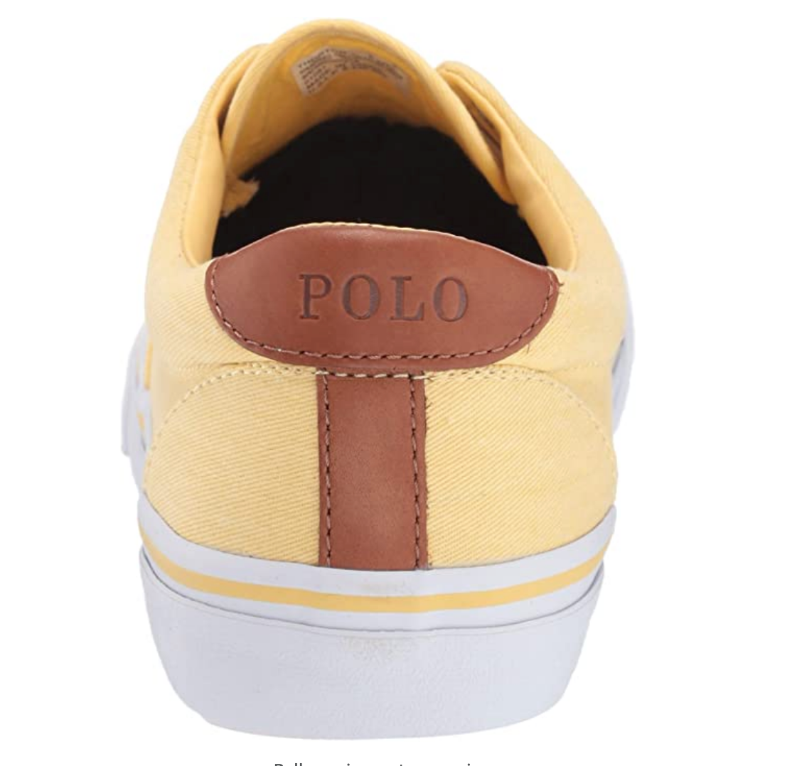 Polo Ralph Lauren Men's Thorton Sneaker Color: Empire Yellow Size: 9.5 D