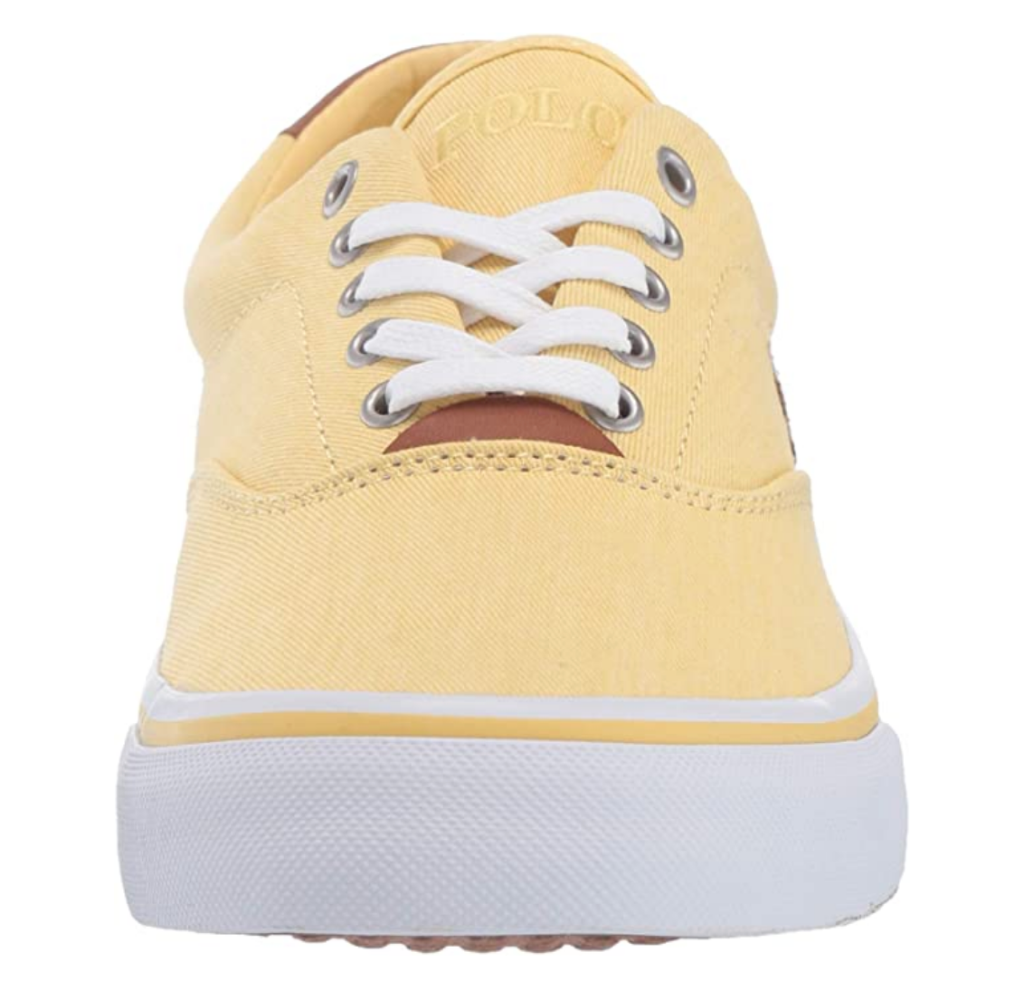 Polo Ralph Lauren Men's Thorton Sneaker Color: Empire Yellow Size: 9.5 D