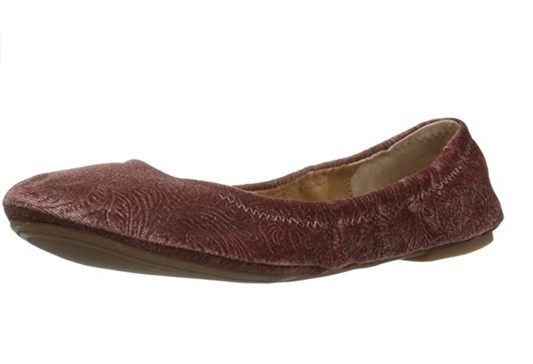 Lucky Brand Women's Emmie Ballet Flat Color: Sable Velvet Size: 8M