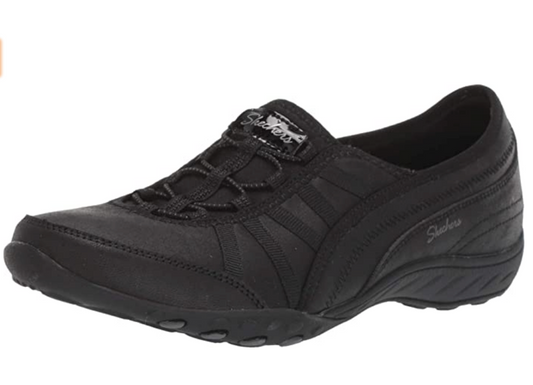 Skechers Women's Breathe-Easy-Adoring Sneaker  Color Black Size 8M