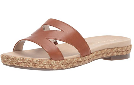 Anne Klein Women's Doris Slide Sandal Color: Tobacco Size: 7