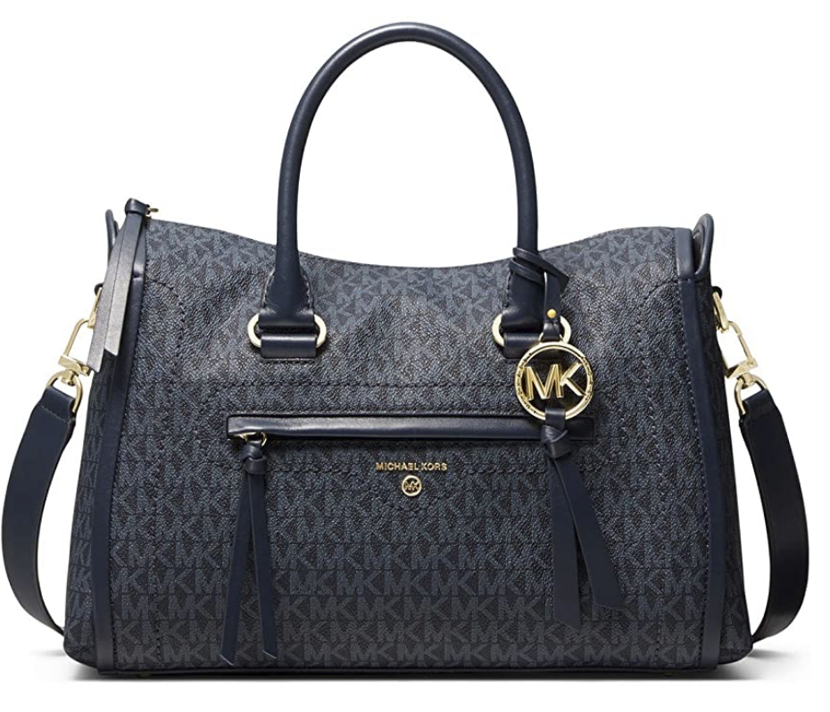 Michael Kors Carine Medium Satchel Admiral/PLBlue