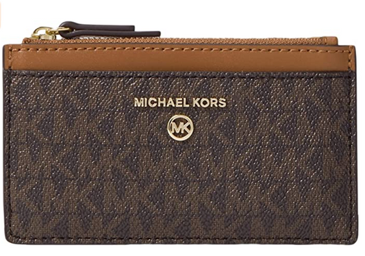 Michael Kors Jet Set Charm Small Slim Card Case Brown/Acorn