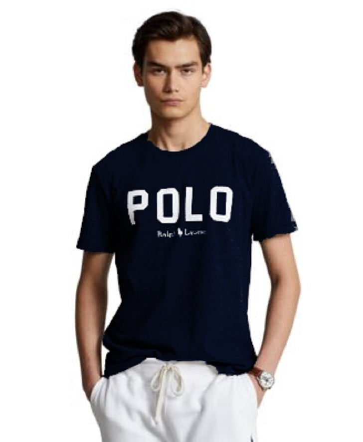 Polo Ralph Lauren Mens Classic-Fit Logo Jersey T-Shirt  Color Navy Size L