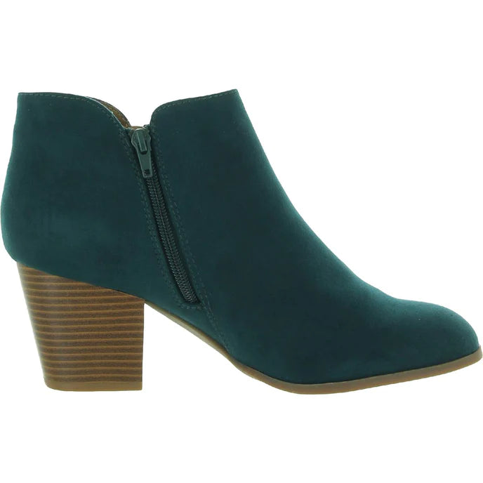 Style Co Masrinaa Block-Heel Ankle Boot  Color Teal Micro Size 6M