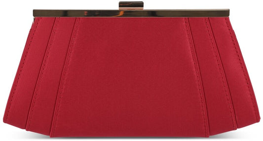 INC INTERNATIONAL CONCEPTS Framed Wing Clutch  Color Wine