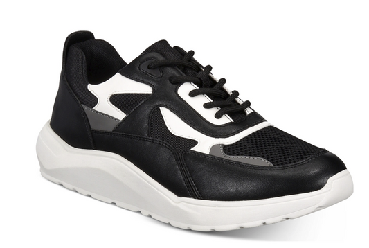 KINGSIDE Men's Phillip Lace-Up Sneakers  Color Black/White Size 10