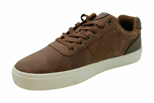 Levi's Men's Low Top Lace-up Fashion Sneakers  Color Brown Size 10.5