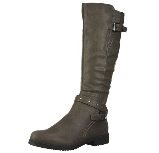 Naturalizer SOUL Women's Shoes Vikki Almond Toe Knee High Fashion Boots Size: 8 W Color: Grey