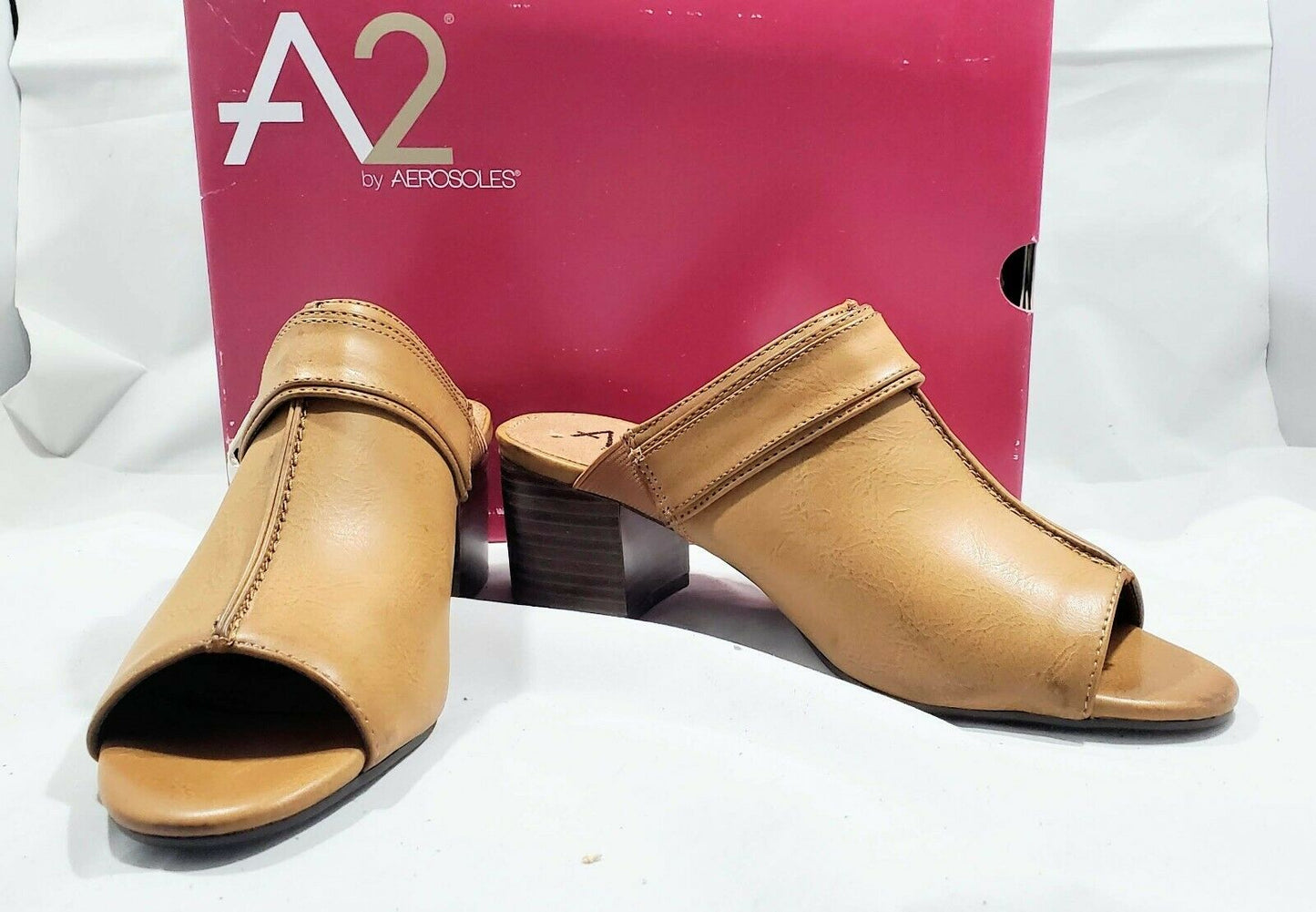 A2 by Aerosoles Mid West Mule   Color Dark Tan Size 7.5M