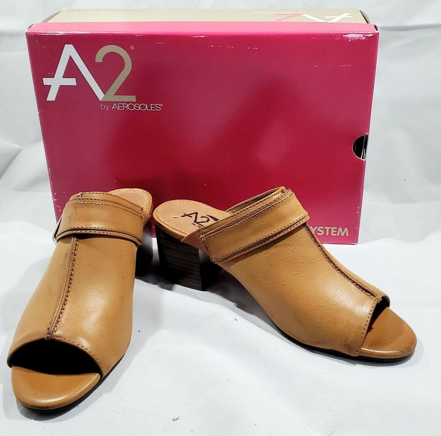 A2 by Aerosoles Mid West Mule   Color Dark Tan Size 7.5M