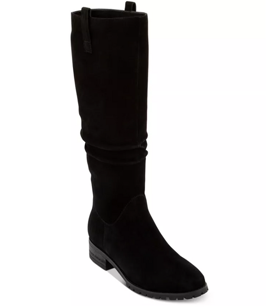 Aqua College Women's Paige Waterproof Boots  Color Black Suede Size 8.5M