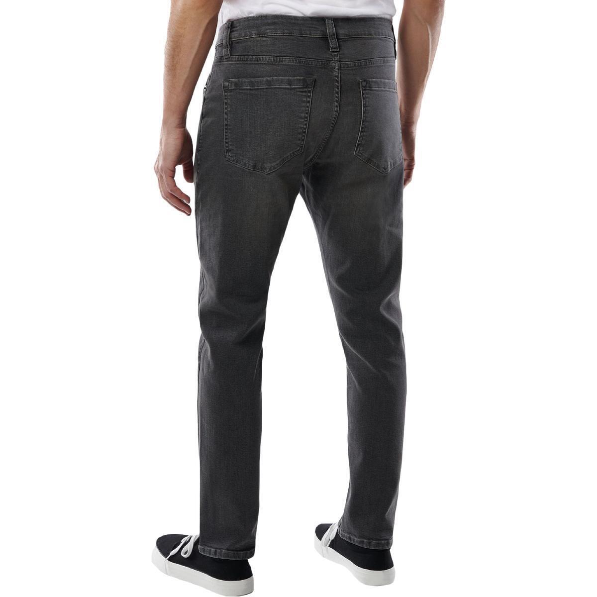 Lazer Men's Slim-Fit Stretch Jeans  Color Gray W38xW30