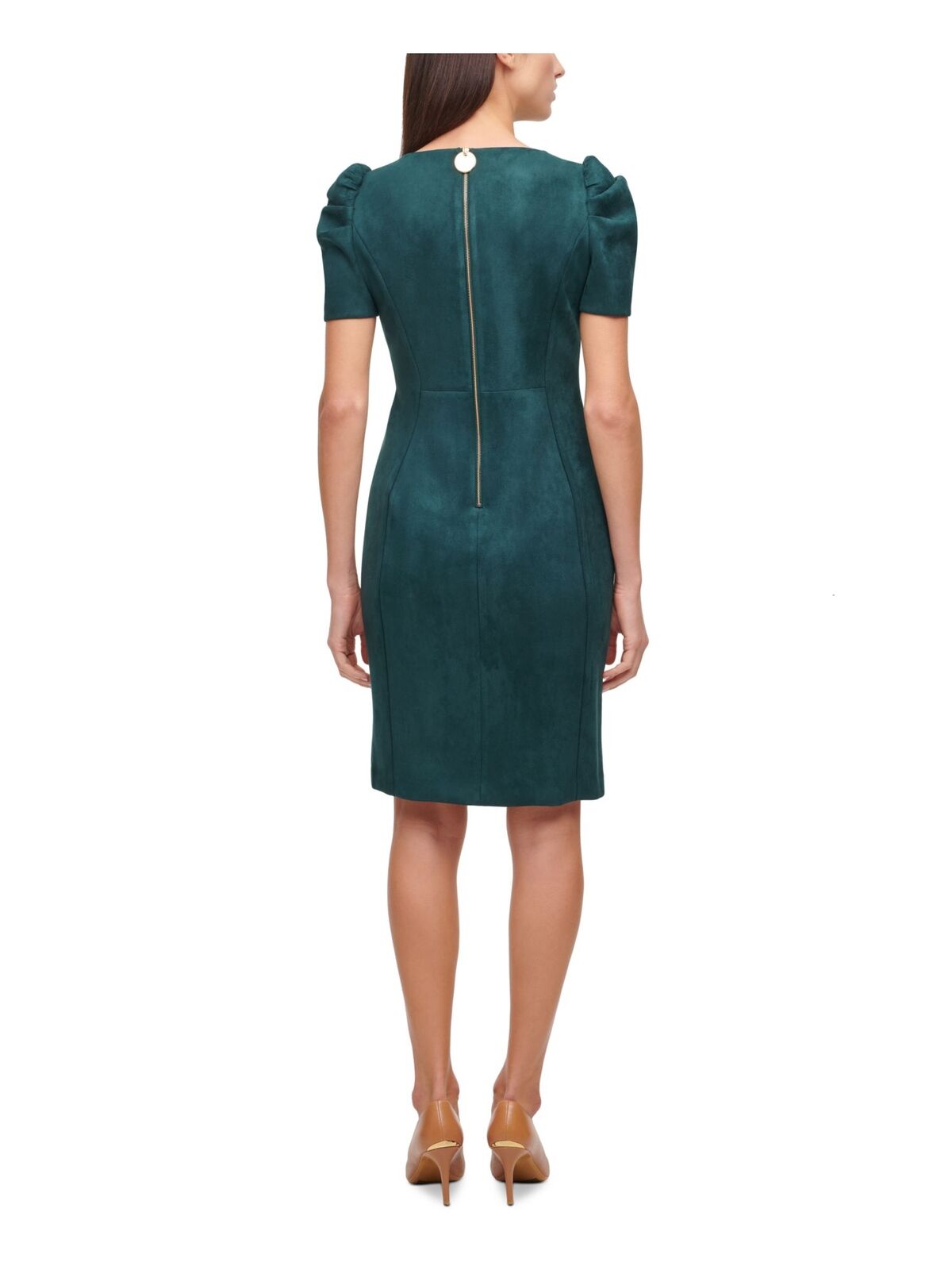 Calvin klein puff sleeve dress on sale