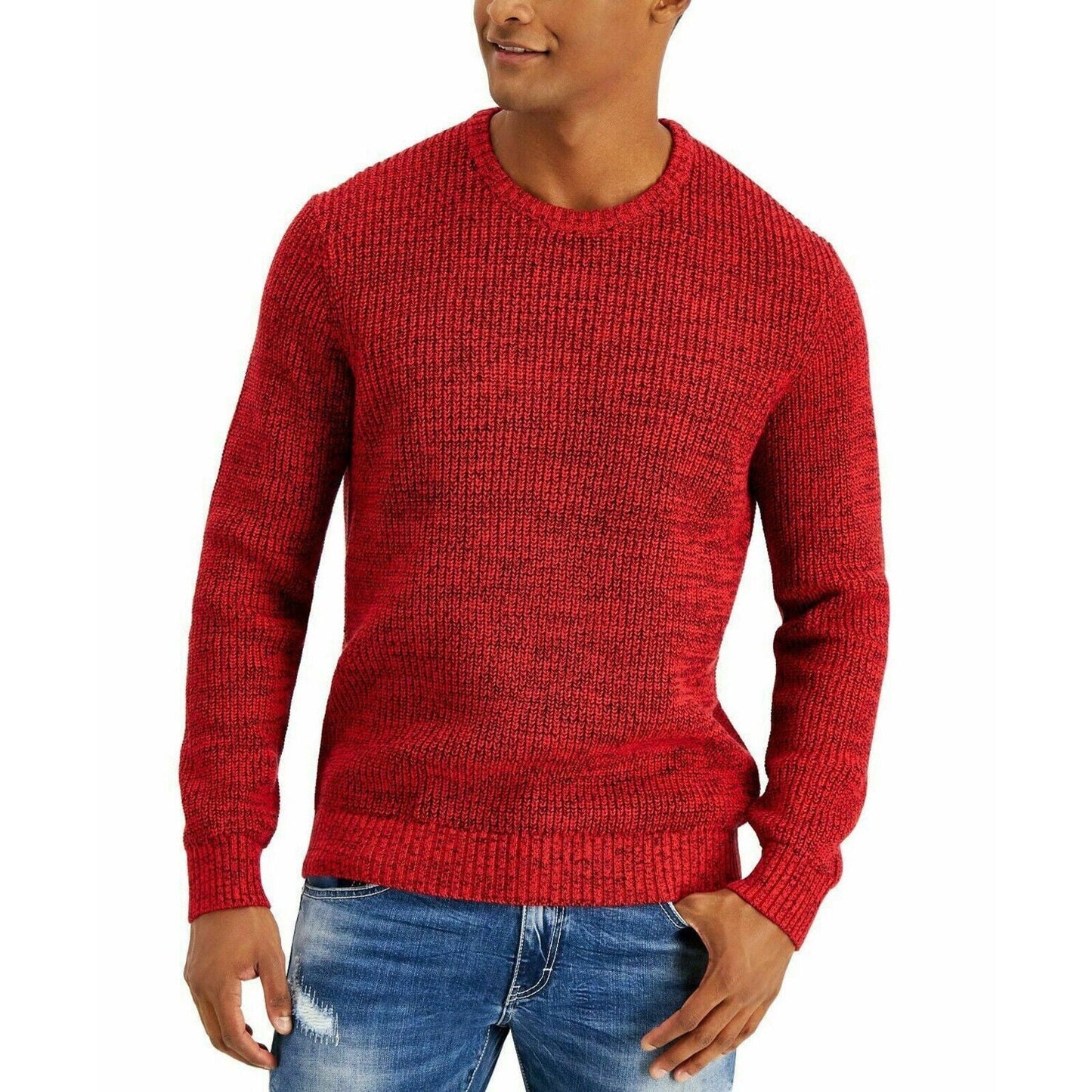 INC International Concepts Men's Page Sweater  Color Goji Berries Size 2XL