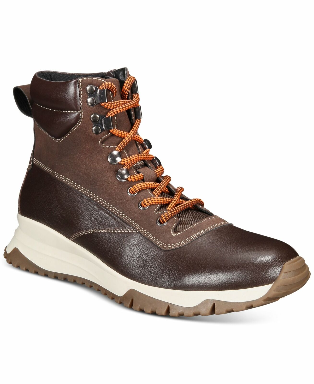 Alfani Men's Reggie Leather Alpine Boot Brown