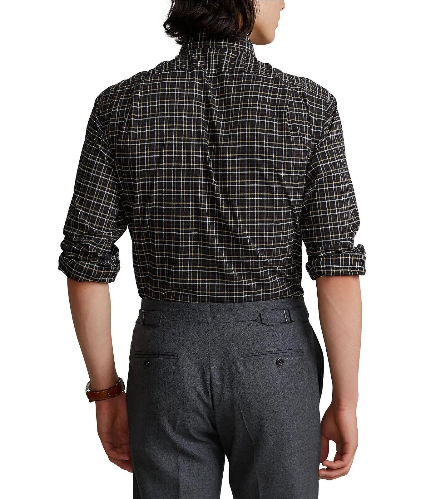 Polo Ralph Lauren Men's Classic-Fit Twill Shirt  Color Black/Tan Size S