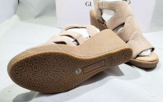 Giani Bernini Wirla Wedge Sandals Brown  6.5M