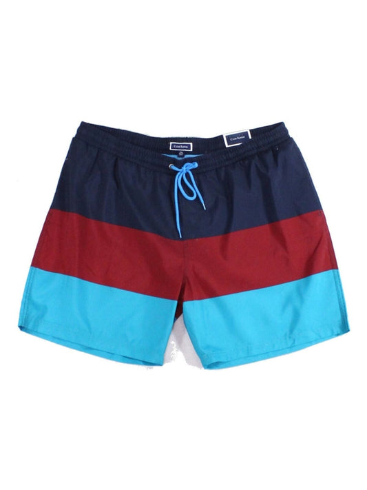 Club Room Men's Quick Dry Colorblocked Swim Trunks Color Aqua Combo Size 2XL