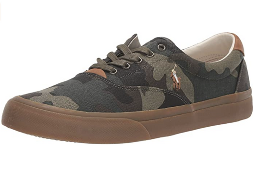 Polo Ralph Lauren Men's Thorton Sneaker Color: All Over Dark Camo Canvas