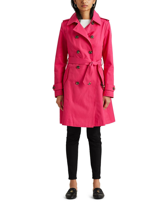 Lauren Ralph Lauren Belted Water Resistant Trench Coat  31799M Size L