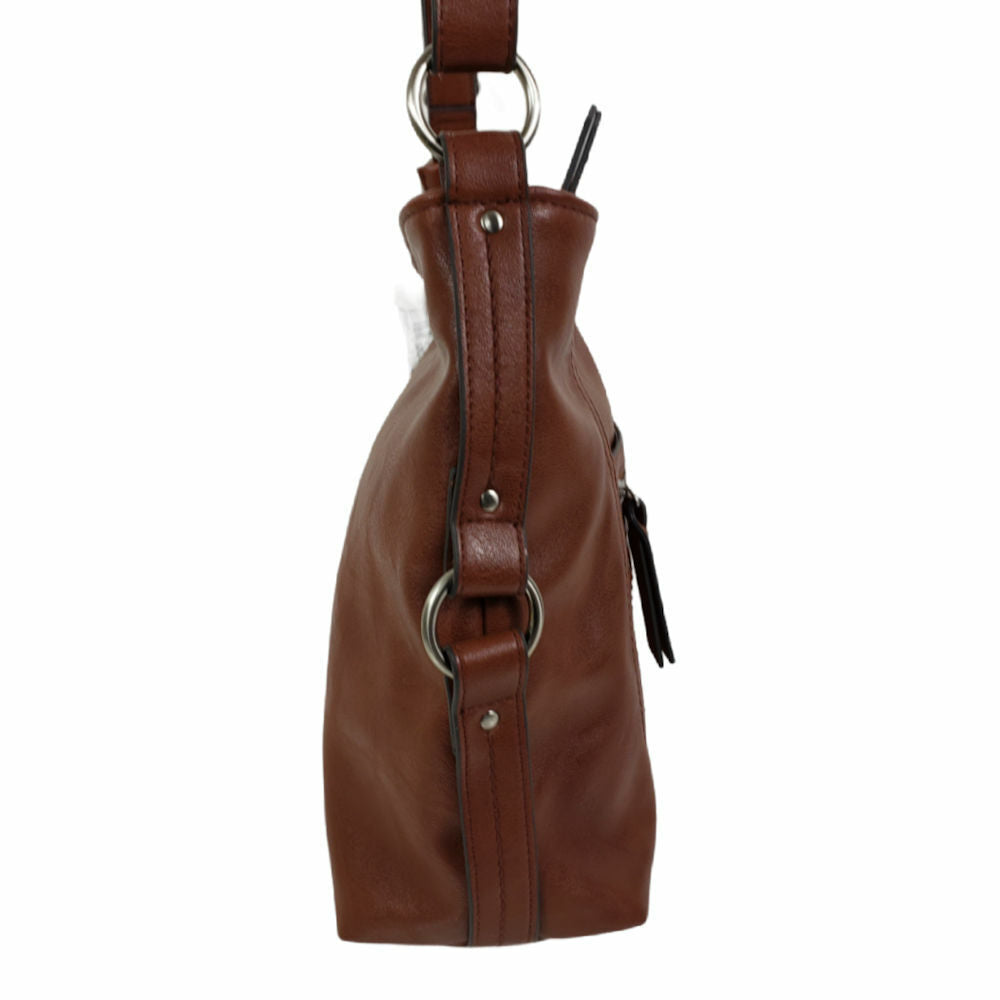 INC International Concepts Riverton Faux leather Hobo  Color Camel