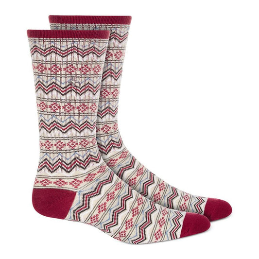 Sun Stone Mens Holiday Crew Socks  Color Red Candy Cane ONE SIZE