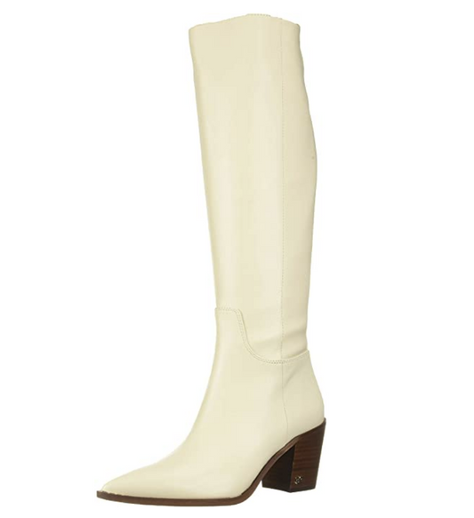 Sam Edelman Women's Lindsey Knee High Boot  Color: Modern Ivory Size: 11 M