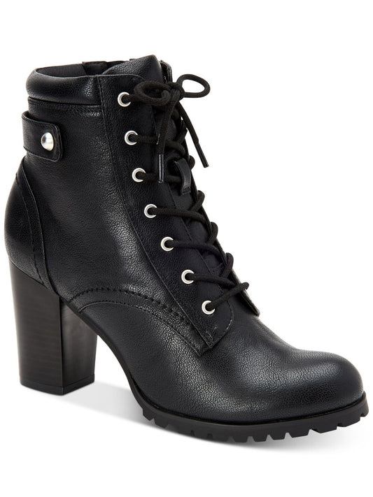 Style & Co Cassyn Lace-Up Ankle Booties  Color Black Color 6M