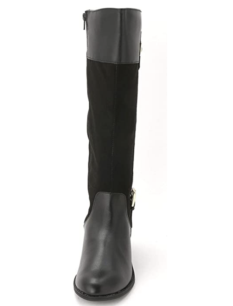 Karen Scott Deliee Round Toe Knee High Riding Boots  Color Black Size 9M