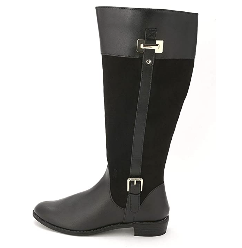 Karen Scott Deliee Round Toe Knee High Riding Boots  Color Black Size 9M