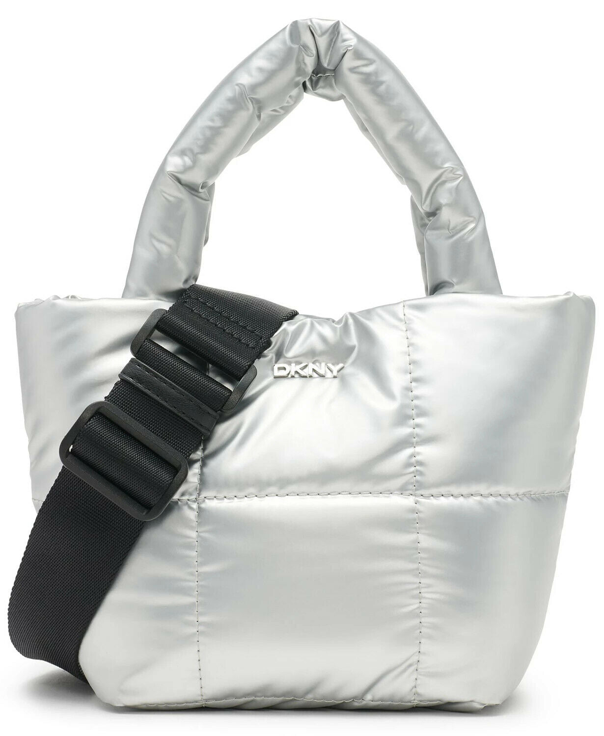 DKNY Giania Small Tote  Silver/Black