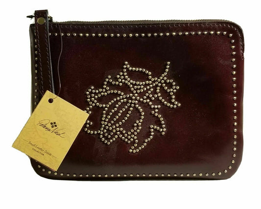 PATRICIA NASH STUDDED FLORAL CASSINI WRISTLET  Color: Red/Gold