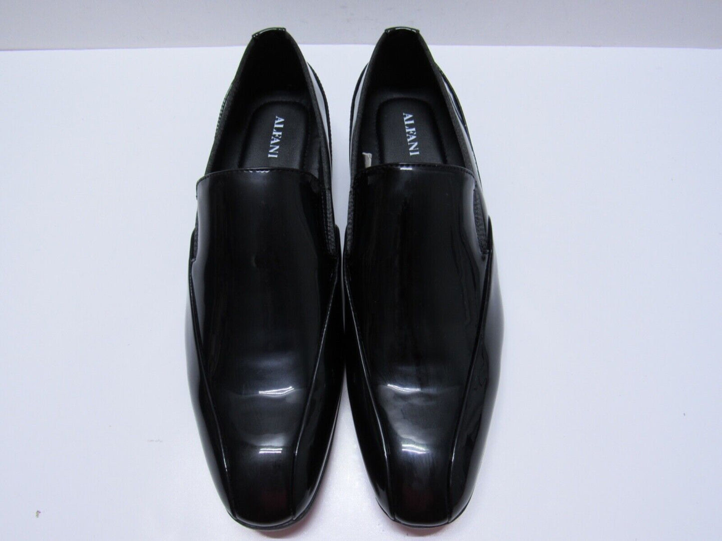 Alfani Mens Craig Slip-On Tuxedo Loafers  Color Black Patent Leather Size 9.5M