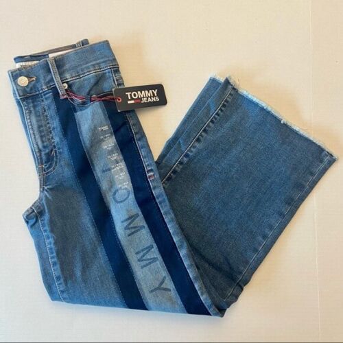 Tommy Jeans Juniors Cropped Wide-Leg Jeans  Color Gardiners Size 8/29